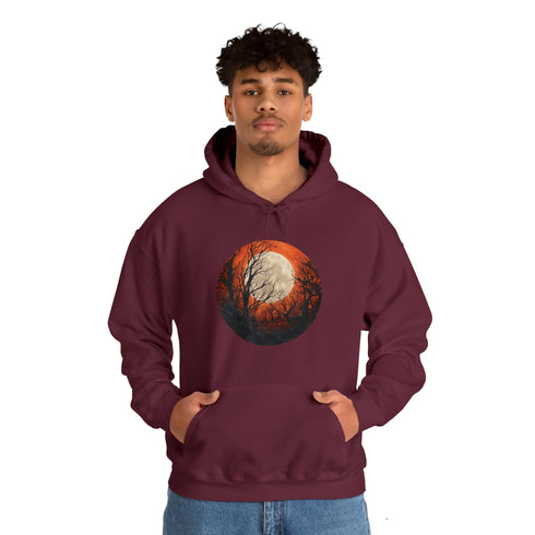 Halloween Harvest Moon - Graphic Hooded Sweatshirt